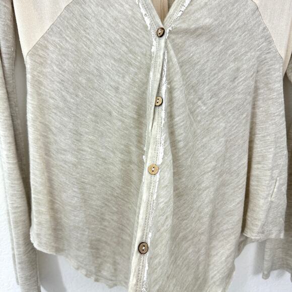 Miss Me Womens Pieced Cardigan Sweater Size S Style MDJ246L Embroider Natural - Picture 5 of 10